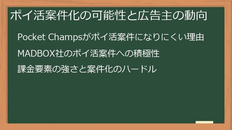 ポイ活案件化の可能性と広告主の動向