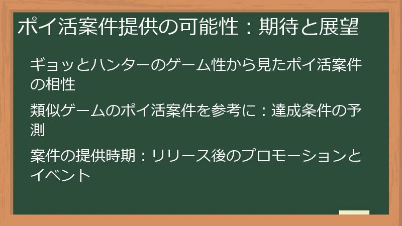 ポイ活案件提供の可能性：期待と展望