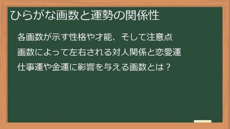 姓名判断 ひらがな画数 完全ガイド:基礎知識から実践、命名、ビジネスまで網羅!あなたの運勢を読み解く | 恋愛・復縁占いの評判研究所