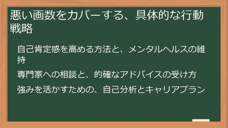 悪い画数をカバーする、具体的な行動戦略