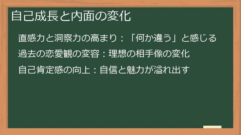 自己成長と内面の変化