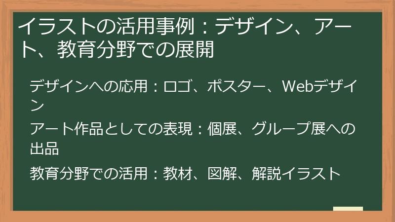 イラストの活用事例:デザイン、アート、教育分野での展開