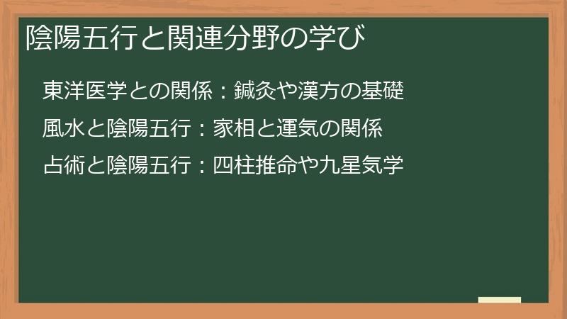 陰陽五行と関連分野の学び